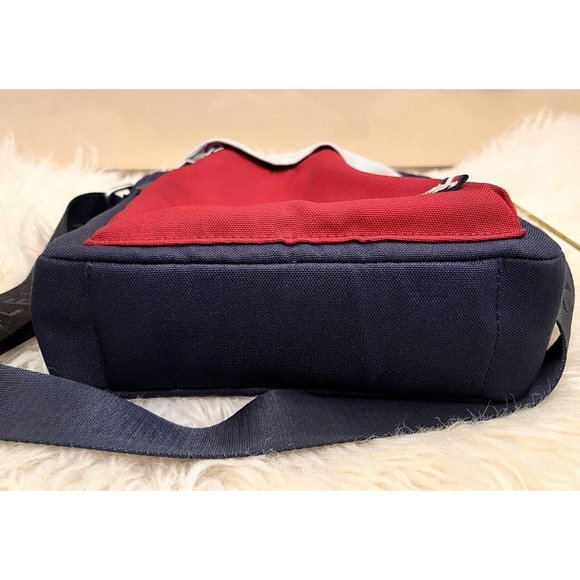 VINTAGE 90s TOMMY HILFIGER CANVAS CLASSIC UTILITY CROSSBODY HAND SHOULDER BAG - Picture 9 of 9